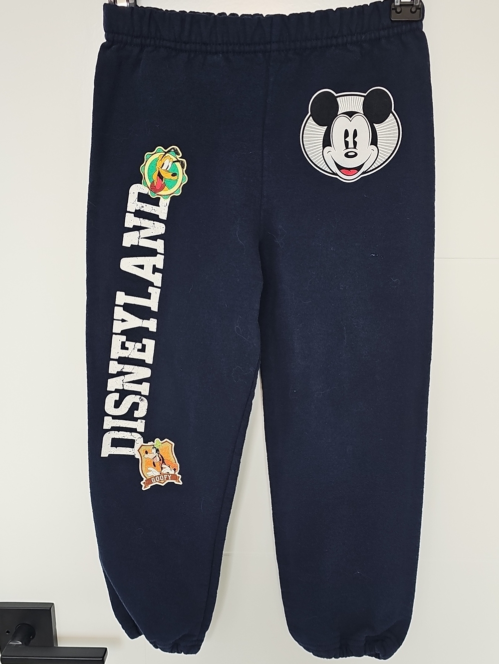 Disney Navy Blue Mickey Mouse Disneyland Jogger Sweatpants Sz XS